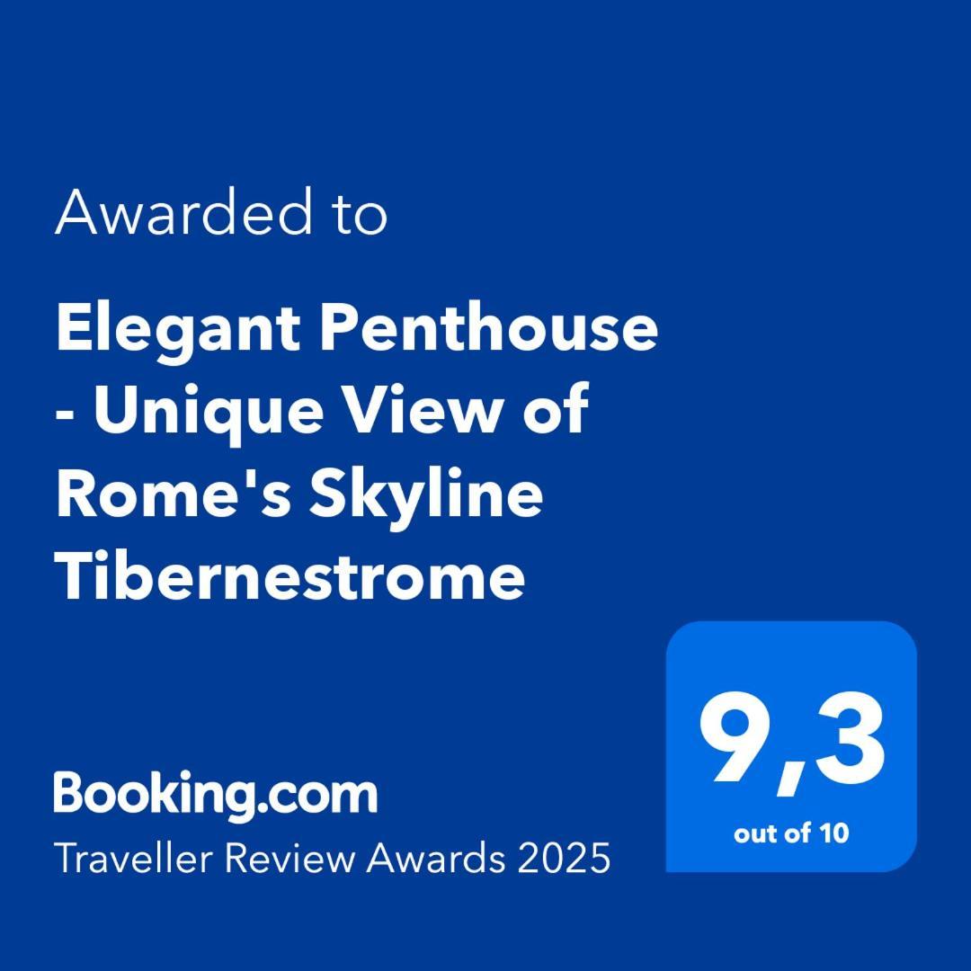 Elegant Floor - Unique View Of Rome's Skyline Tibernestrome *